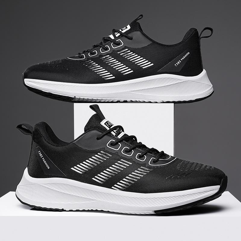 Sneakers men's new fashion breathable mesh casual shoes lightweight cushioning running shoes men's shoes