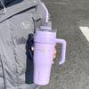 Tazza termica a doppia bevanda di grande capacità con cannuccia e manico - Ideale per sport all'aperto e ufficio