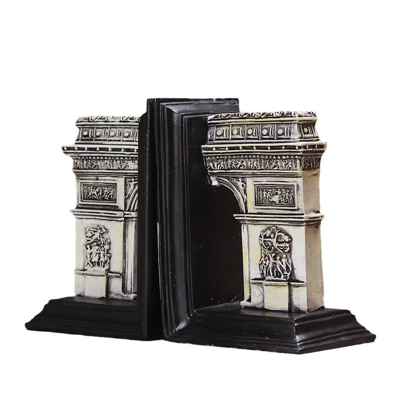 American Personality Roman Colosseum & Triumphal Arch Bookends - Study Room Decorative Ornaments
