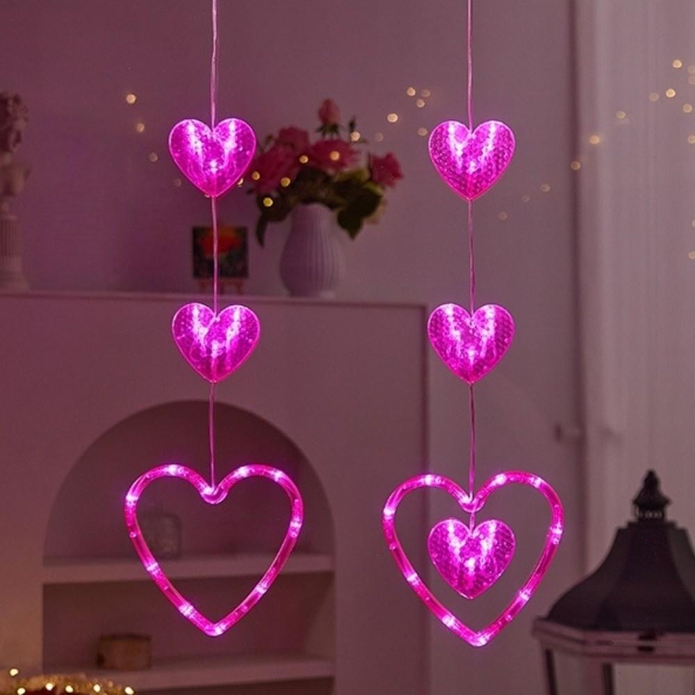 Beautiful Valentine Day LED String Lights Creative Suction Cup Atmosphere Light  Proposal Ceremony