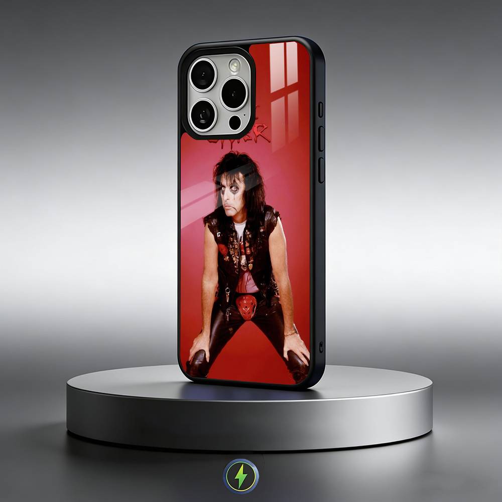 A-Alice Cooper wallpaper  Phone Case For iPhone17,16,15,14,13,12,11 Plus,Pro Max Magnetic For Magsafe Wireless Charging
