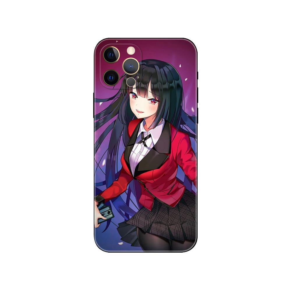 

Чехол для телефона Yumeko jabami Kakegurui Twin для iPhone 5 2020se 6 6s 7 8 plus x 10 XR XS 11 12 13 mini pro MAX, черная задняя крышка из ТПУ iphone 13pro MAX