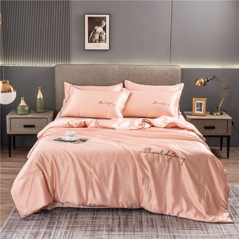 Cuvernă de vară, mătase, spălată, cu aer condiționat, cuvertură de vară, răcoroasă, lavabilă la mașină, pătură de răcire, respirabilă