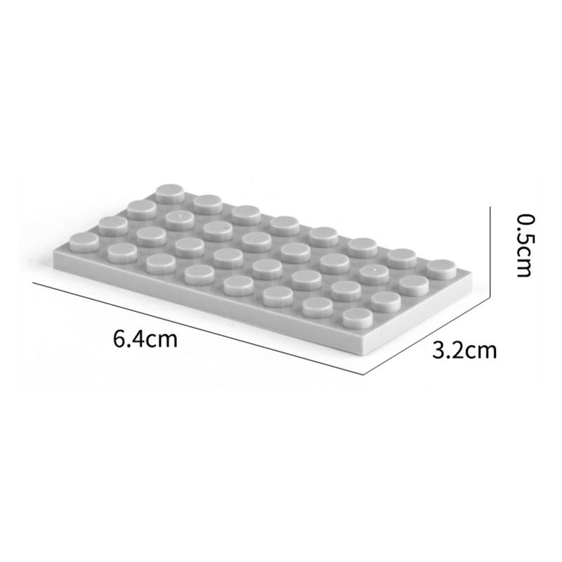 Non-Toxic 20 Pcs 4X8 Dots Baseplate Particles Building Blocks Plate 3035 Bricks Accessories Diy Classic Educational Children Toys