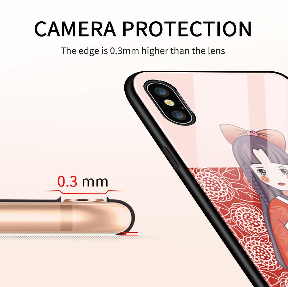 Pouzdro na telefon z tvrzeného skla pro Huawei P30Lite Honor 90Lite 9X X6A X9B Infinix Hot40 Note30 Tecno Spark20 Moto G15 G22 Měkký okraj Nárazuvzdorný Hladký kryt