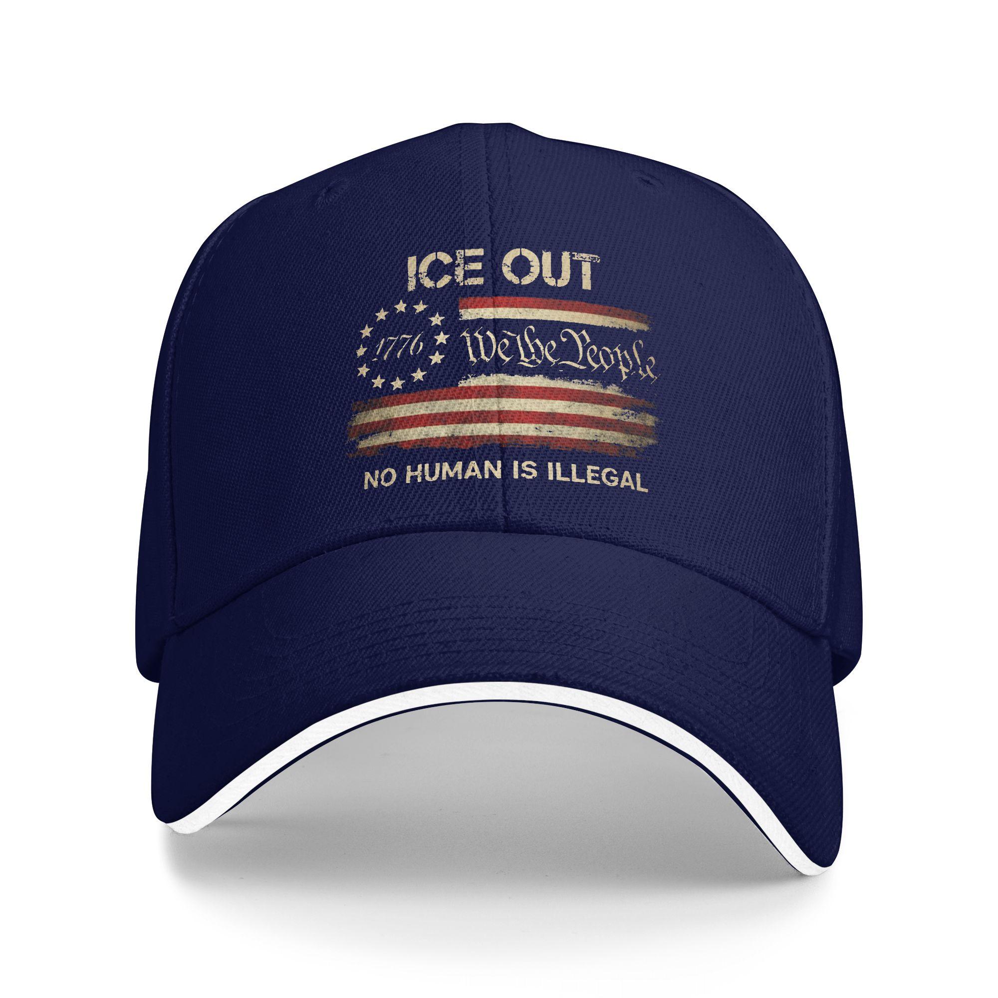 

Ice-Out Sun Baseball Cap Spring Fitted Retro Trucker Hat For Unisex WomenOutdoor Sport Baseball Caps One Size