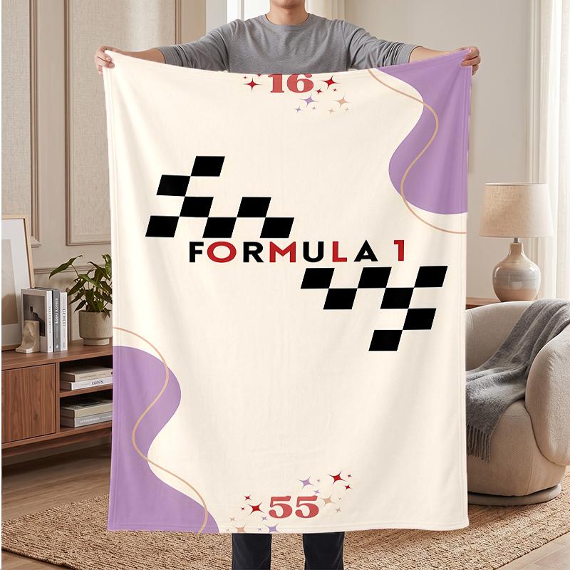 Formula 1 Soft Warm Flannel Blankets Comfortable Blanket for Home Decoration Gifting