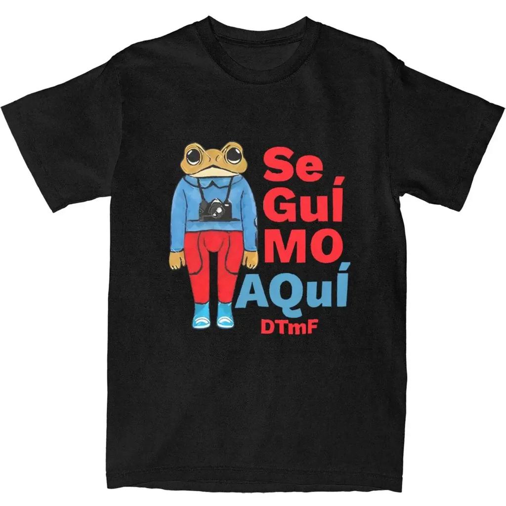 DTMF with Bear Cartoon Debi Tirar Mas Fotos Printing Bad Bunny Hippe Women T Shirt Summer T Shirts Cotton Tshirt for Men Top Tee