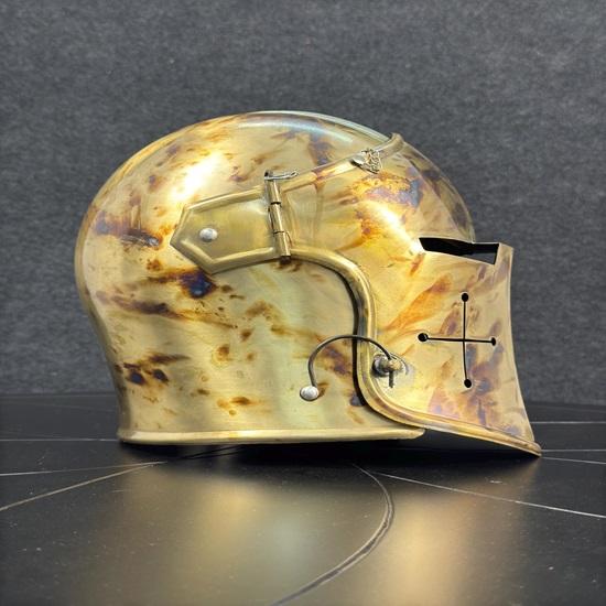 Commando Barbuta Helmet Medieval Knight Barbuta Helmet 8Gauge Mild Steel Helmet LARP, Cosplay, Display, Costume Helmet