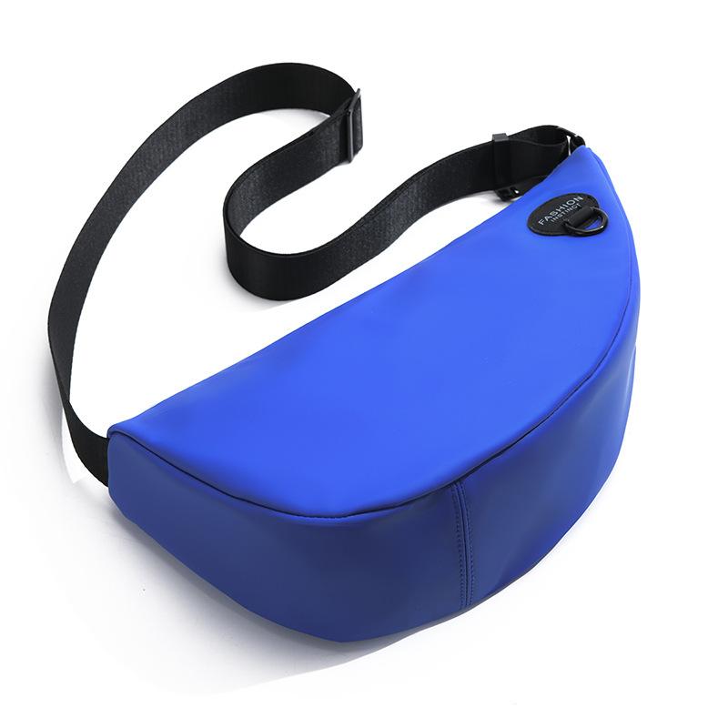 

Fashion breast bag unisex fashion casual shoulder bag trendy messenger bag waterproof bag daily commuter bag синий