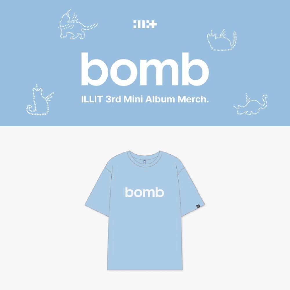 

Предзаказ ILLIT 3-го мини-альбома bomb Официальный мерч футболка