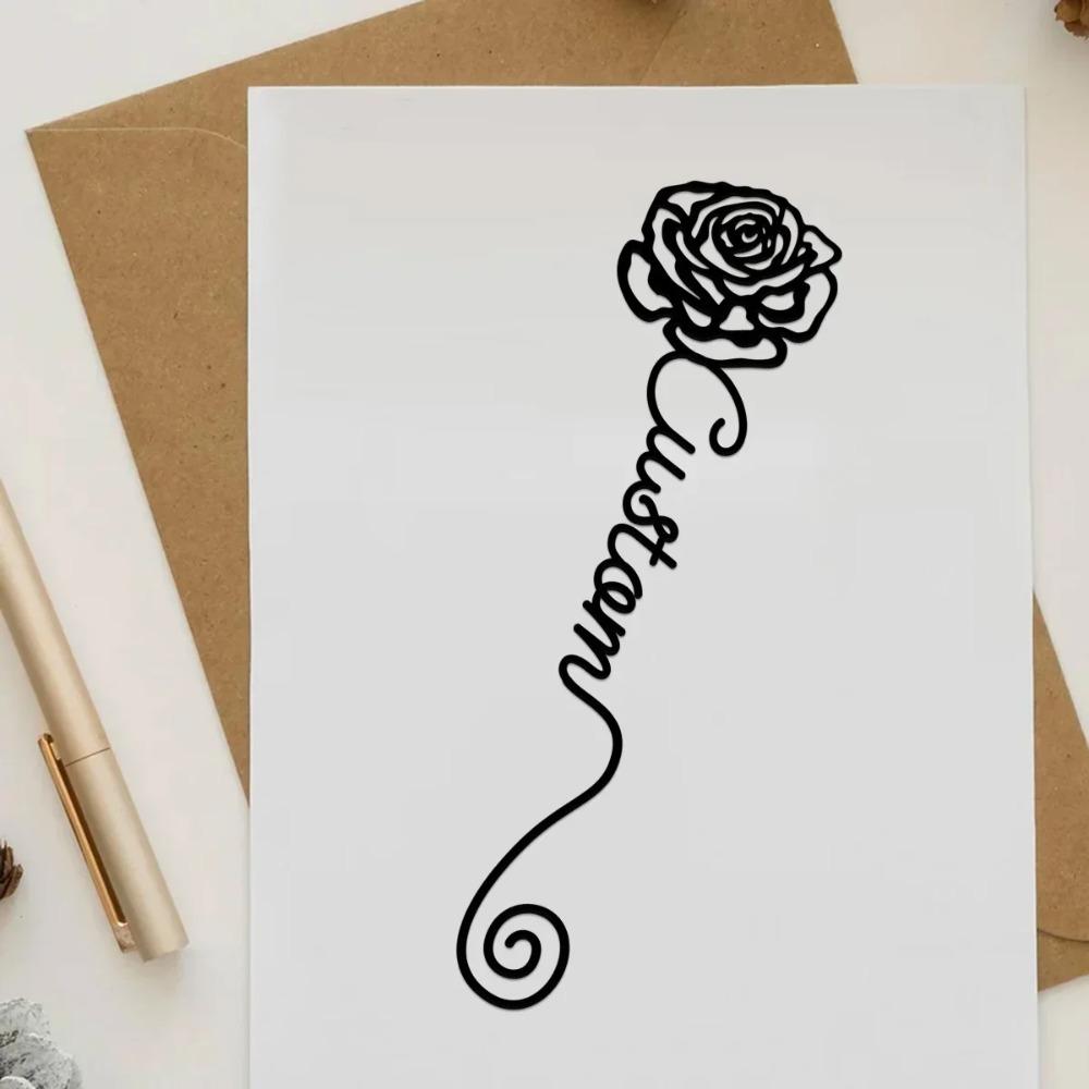 Metal Bookmark, Flower Bookmark, Unique Book Lover Gift, Teacher Appreciation, Back to School, Student Present, Vintage Tin Art