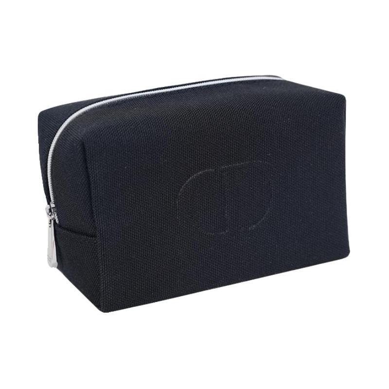 DIOR black denim storage bag makeup tools чёрный