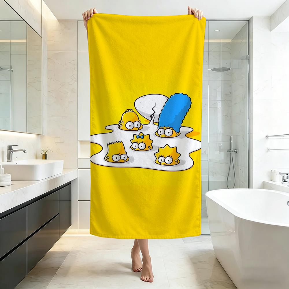 Funny-The SimpsonsS Towel Five-Star Hotel Quality Eco-Friendly Ultra Soft Thick Towels & Beach Towels
