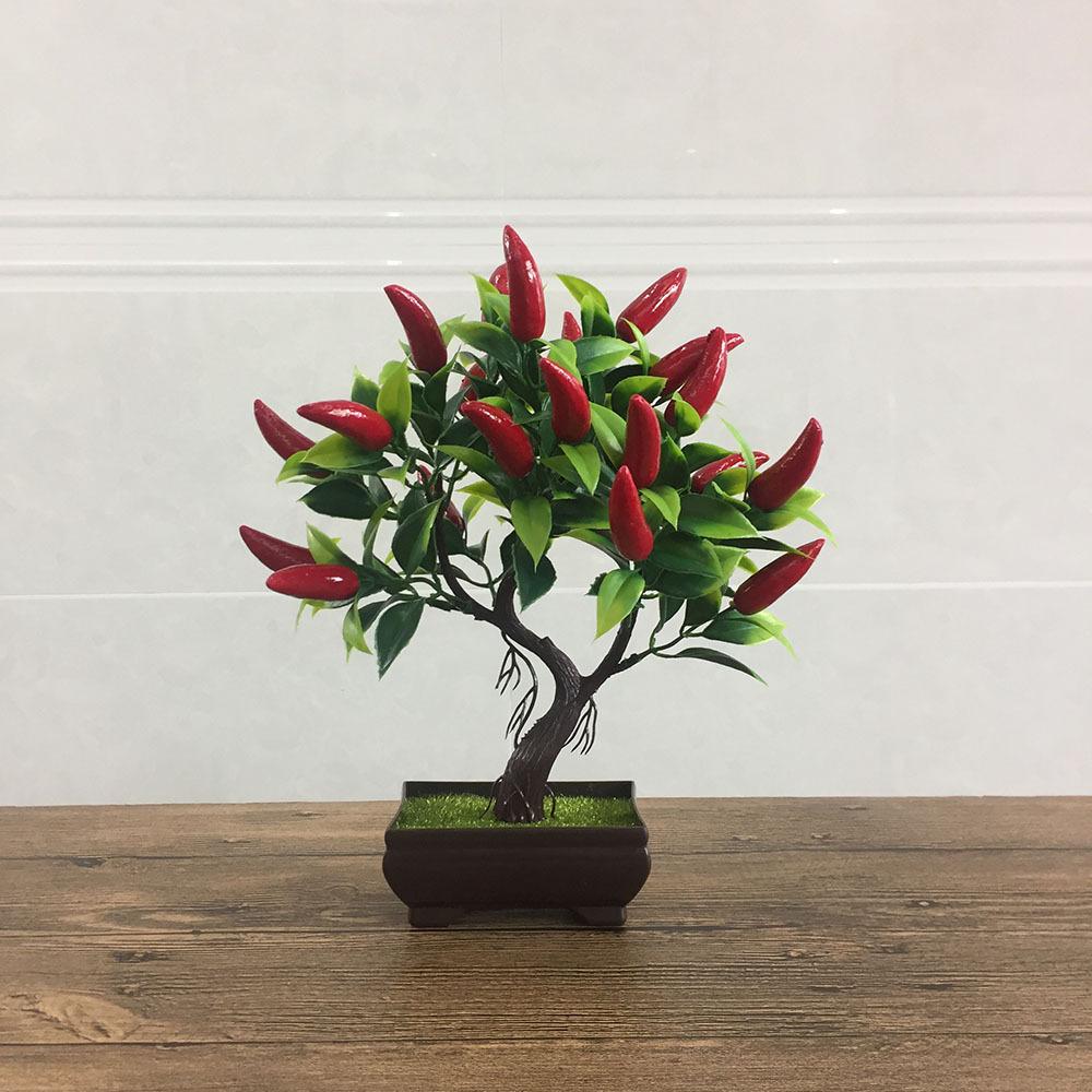 Artificial Plants Bonsai Small Fruit Tree Potted Bonsai Simulation Decor Artificial Ornaments Artificial Plant Bonsai Home Decor