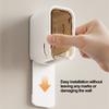 Wall Mounted Storage Rack Dustproof Waterproof Toothbrush Storage Rack Non Perforated Wall Storage Rack Home Storage Supplies