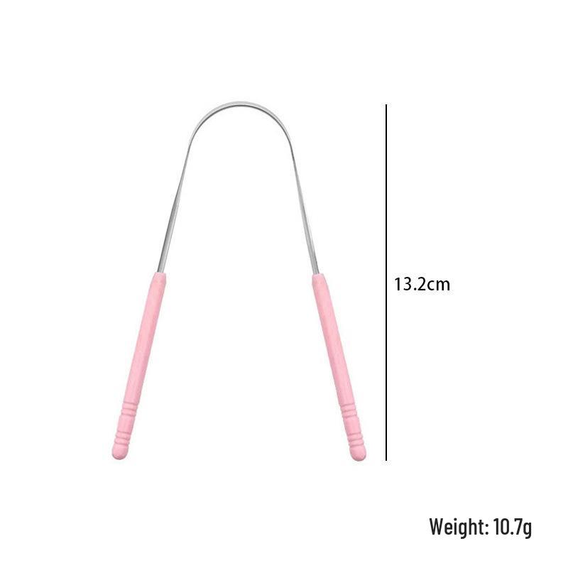 Stainless Steel Dental Tool Set: U-Shaped Tongue Scraper, Oral Mirror, and Tartar Remover