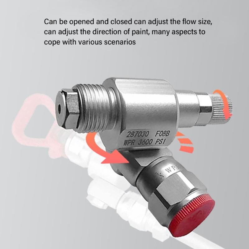 3600PSI Shut Down Valves Swivel Joint Extension 287030 Airless Sprays Adapter Joint for High Pressure Airless Paint Sprayer