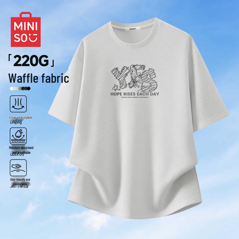 MINISO Men s Premium Loose Fit Short Sleeve T-Shirt 4XL