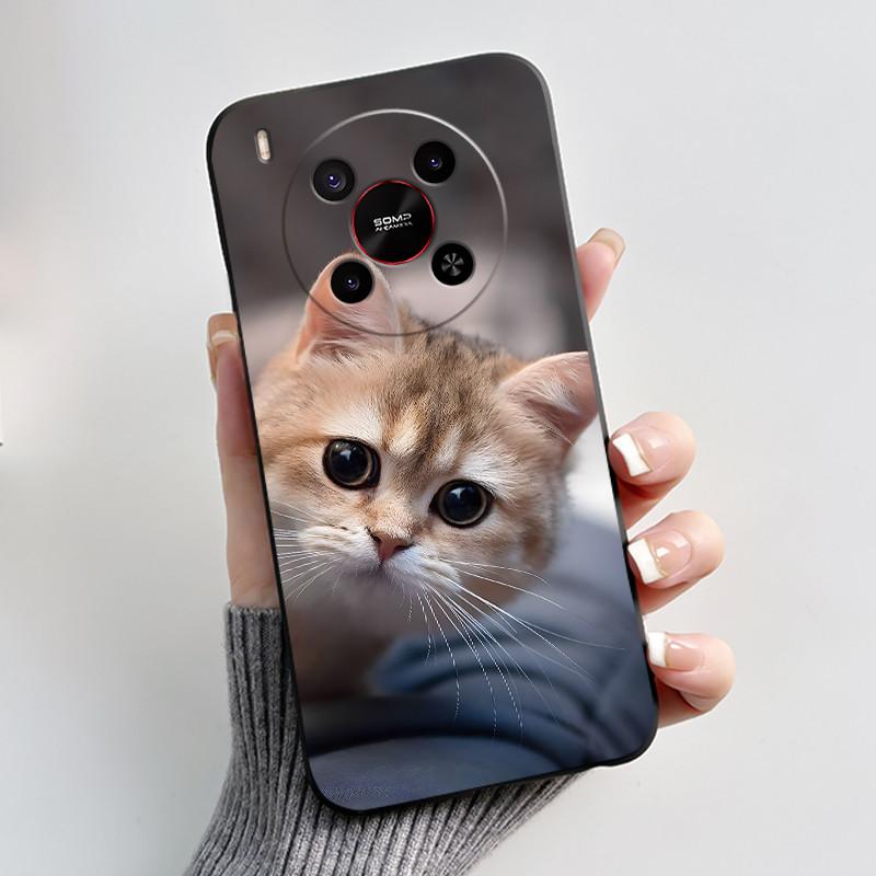 Cute Cartoon Case For ZTE Blade V70 MAX / ZTE Nubia V70 Max Printing Shell Protective Cover Soft Silicone Black Casing