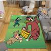 Yogi Bear & Boo Home Sofa Decoration for Living Room & Bedroom, Non‑Slip Play Flannel Floor Mat for Game Room