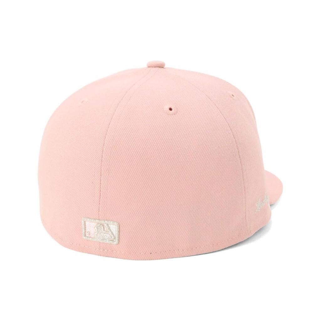 New Era Casquette de baseball ajustée 59FIFTY Los Angeles Dodgers LA Rose Rouge Exclusive Onspotz Logo sur le côté Visière plate Taille MLB 8 63,5 cm