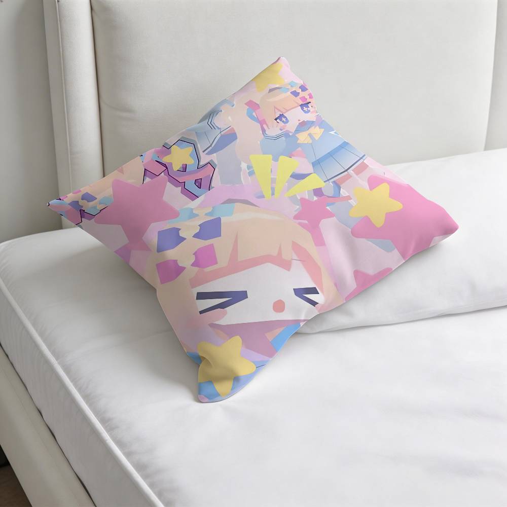 Kangel NNeedy Streamer Overload Square Pillow Case Soft Decorative Throw Pillow Cover for Home Sofa Bed