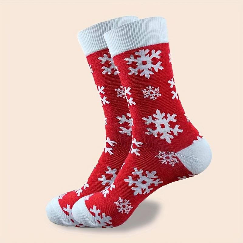 5/10 Pairs Women'S Christmas Socks - Festive Santa, Reindeer, Snowman, Candy Canes - Warm Mid-Calf Holiday Stockings