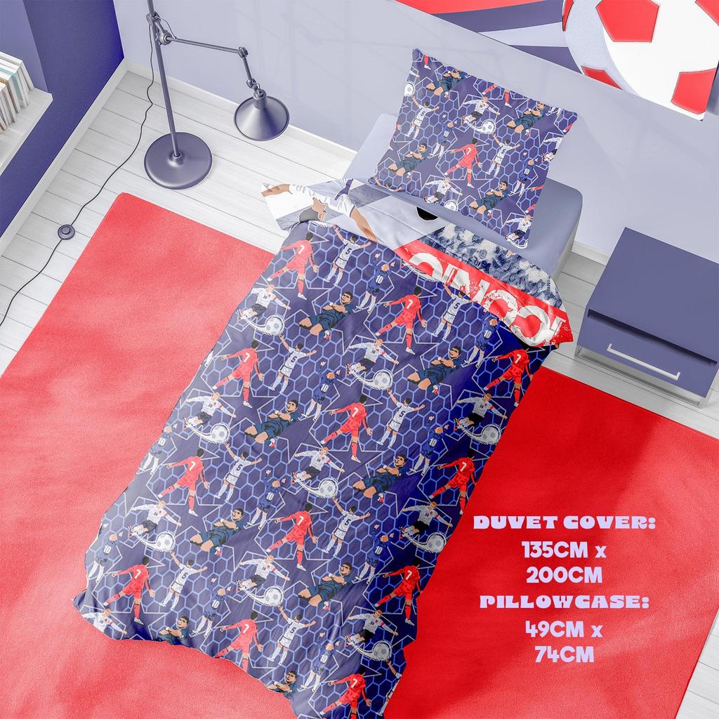 K Collection Its Coming Home Iconic Panel Duvet Set