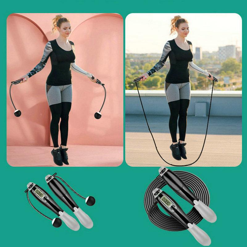 Gym Portable Skipping Jumping Cordless Jump Ropes Smart Electronic Professional Fitness Home Fitness Equipment Exercise Sport