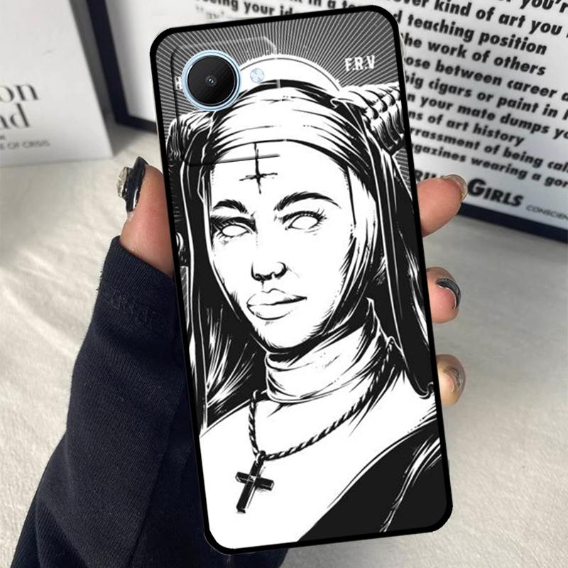 Satan Nun Devil Girl For Realme GT7 Pro GT6 C67 C65 C63 C61 C55 C53 C51 C71 C75 10 11 12 13 14 15 Pro Plus Case