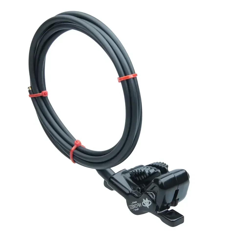 NFOX B015 4-piston Disc Hydraulic Brake E-bike Folding Mountain Bike Bicycle Power Off Black Red 160 180 203 Roto Split Tube New