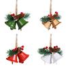 1/4Pcs Christmas Bells Easy Installation Lanyard Design Pine Cone Shape Xmas Bells Doors Windows Tree Decor