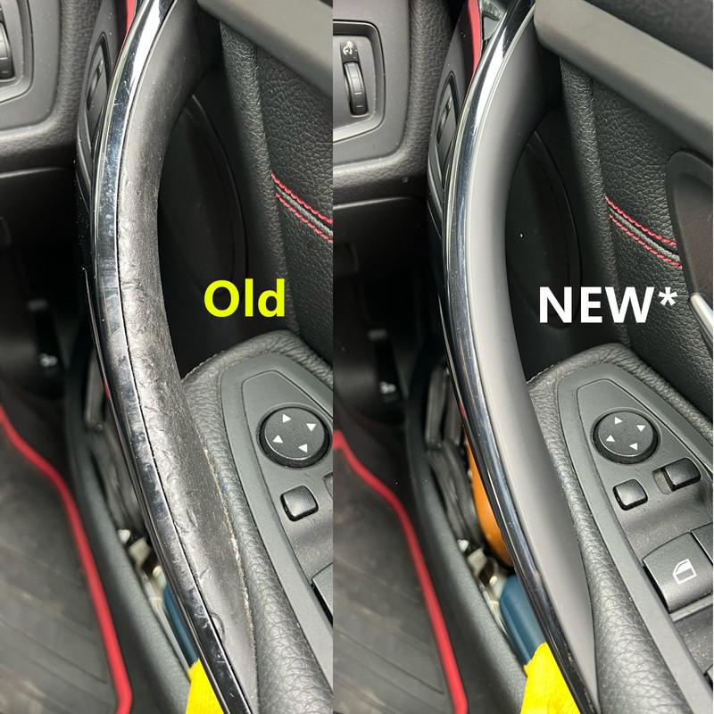 2 Colors 4PCS Interior Door Handle ABS Trim Protective Cover For BMW 3 4 Series M3 M4 F30 F80 F31 F32 F33 F34 F36 F82 2012-2018