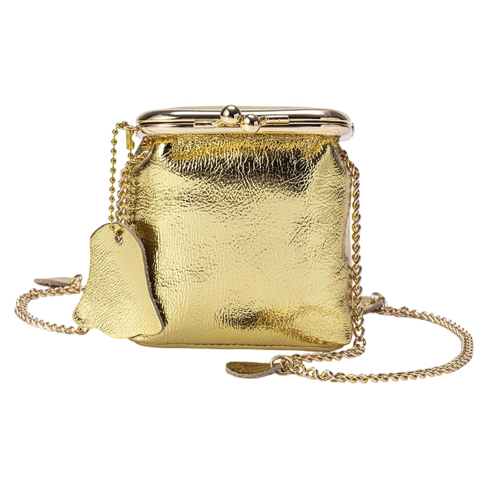 

Multi Functional Crossbody Clutch Wallet Adjustable Chain Strap Waterproof Compact Organizer For Essentials золотой