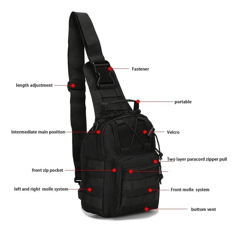 Military Tactical Bag Climbing Shoulder Bags Outdoor Sports Fishing Camping Army Hunting Hiking Travel Trekking New Men Backpack