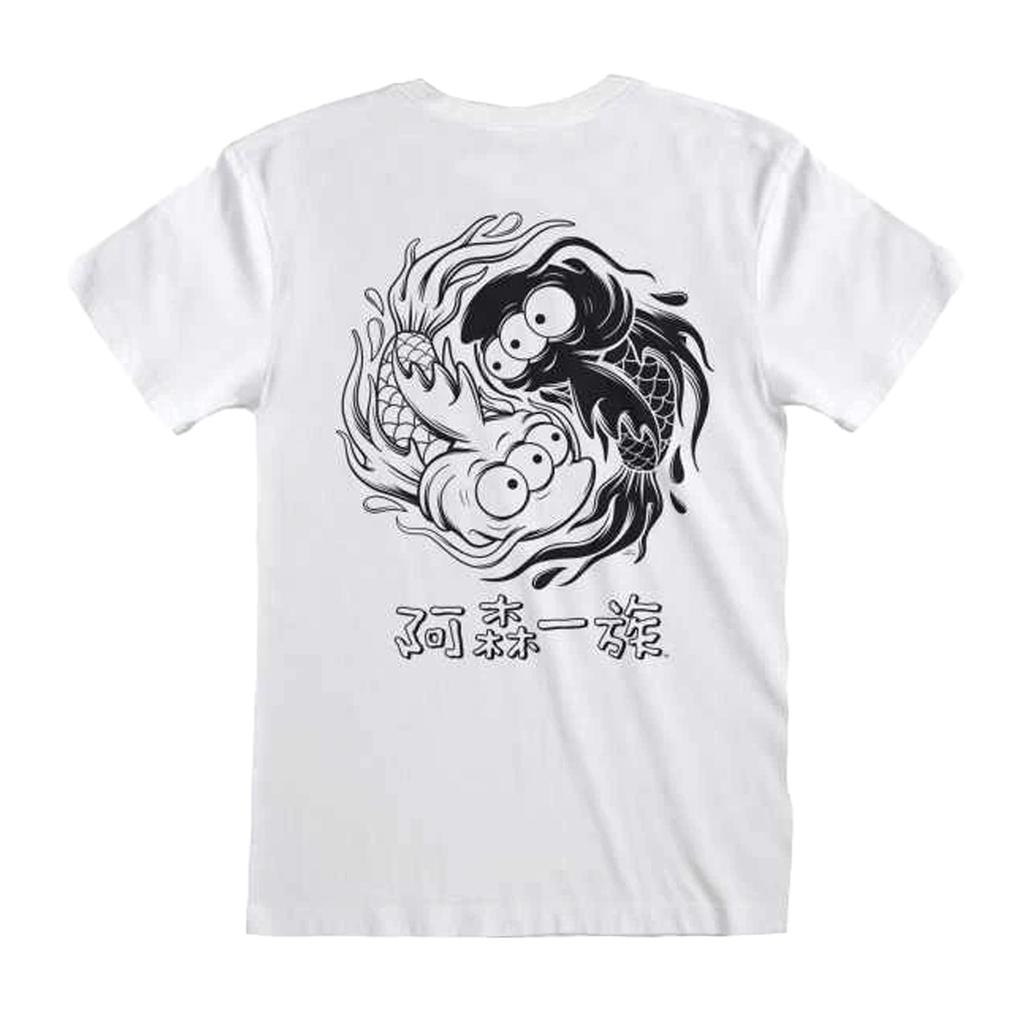 The Simpsons Unisex Adult Yin Yang Fish T-Shirt