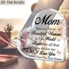 2D Flat Acrylic Mother's Day Birthday Decoration, Indoor and Outdoor Decoration - No Battery/electricity Required, Free Day Decoration, Shop Dec
