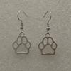 European & American Minimalist Punk Bear Paw Dangle Earrings - Versatile Retro Street Style
