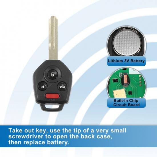 4 Button Keyless Entry Remote Control Smart Fob  for Subaru Legacy 08-09