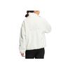 Adidas Met Fur Jacket With Embroidered Logo On The Back, Zippered Stand-Up Collar Women Outerwear White HM7102