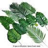 Konstgjorda Monstera- och Arecapalmblad för Bröllops- och Skogstema-Dekorationer