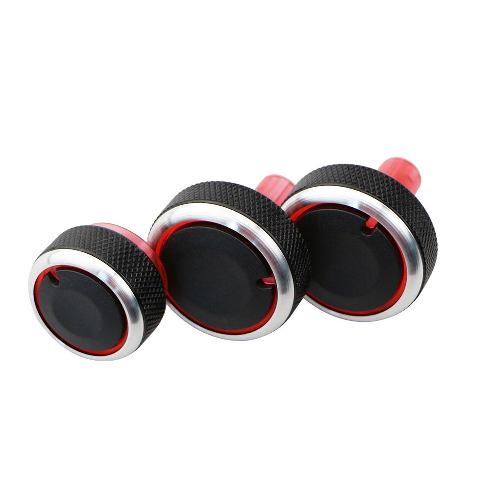 3Pcs Car AC Knob for Nissan Almera Sunny March Versa Cube Micra Versa Note Air Conditioning Heat Control Switch Knob