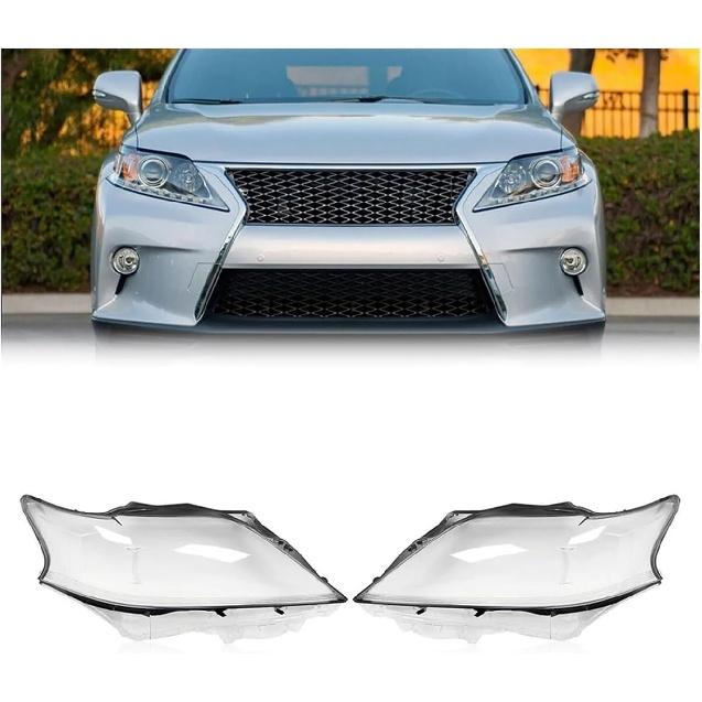 Car Headlight Lens Cover, Compatible For Lexus RX270 RX350 RX450H Headlamp Lampshade 2012-2015 Headlight Shade Shell Lens Lampshade(1 Pair)