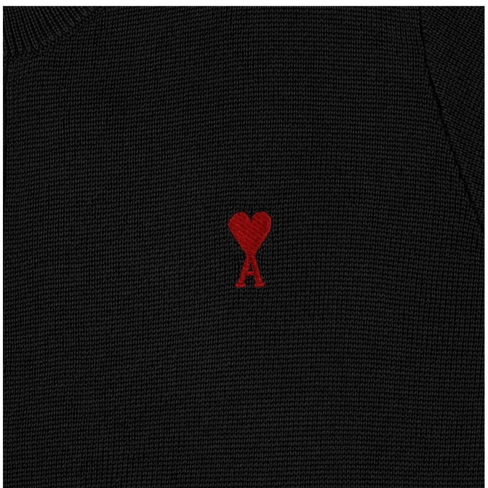 Ami Women S Cardigan Small Heart Logo Fkc361 001 009