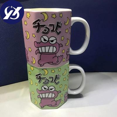 Kreskówkowy Kubek Ceramiczny Kubek na Wodę Kubek Studencki Mug Japoński Kredka S n-chan Dynamiczny Superman Uroczy Prezent Urodzinowy