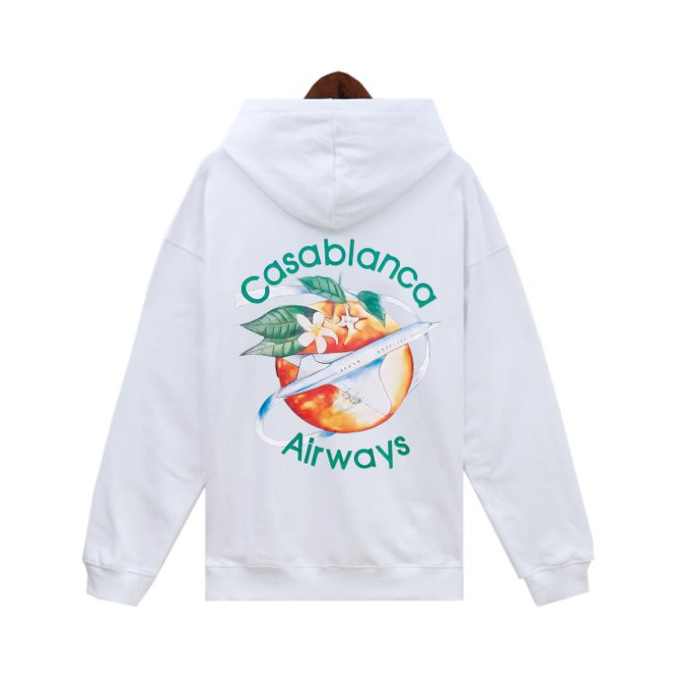 Herbst und Winter Neu Casablanca Casablanca Buchstabendruck Kapuzenpullover Frottee reine Baumwolle Herren und Damen gleicher Stil