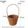 With Handle Imitation Rattan Handhold Household 10 Styles Weaving Flower Basket Handwoven Braid Storage Baskets