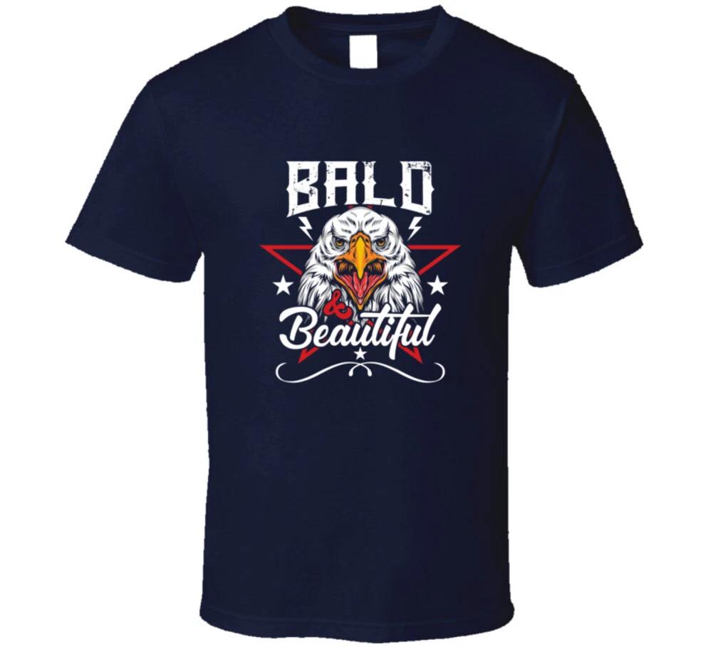 Bald & Beautiful Patriotic Eagle Gift Usa T Shirt XL