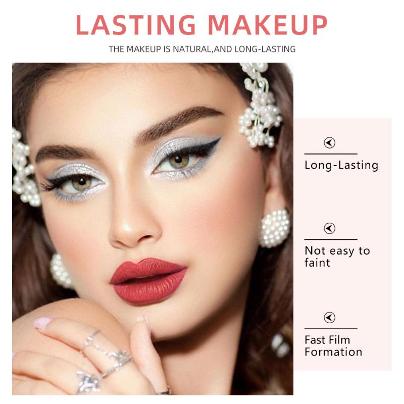 QIBEST Eyeshadow Liquid Matte Pearl Fine Flash Dark Black System of Europe and The United States Punk Smoky Makeup Eyeshadow Liquid